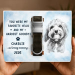 Custom Photo Pet Collar Memorial Frame - Personalized Pet Memorial Sympathy Gifts For Dogs, Cats - Forever In Loving Memory