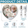 Custom Photo Acrylic Badge Reel - Personalized Memorial Sympathy Gifts For Loss Of Mom, Dad - Gone From Sight Not From Heart
