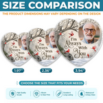 Custom Photo Acrylic Badge Reel - Personalized Memorial Sympathy Gifts For Dad - Gone From Sight Not From Heart