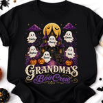 Custom Boo Crew T-shirt, Hoodie - Personalized Halloween Birthday Gifts For Mom, Grandma - Too Cute To Spook