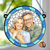 Custom Photo Forever With You - Couple Personalized Window Hanging Suncatcher Ornament - Gift For Husband Wife, Anniversary