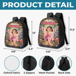Custom Photo Kids Front Printed Backpack - Personalized Back To School Gifts For Kids - Every Day Is A Fairytale