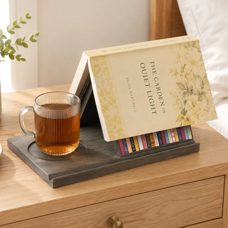 Custom Wooden Book Holder - Personalized Bookish Gifts For Book Lovers, Bookworms, Readers - Just One More Chapter