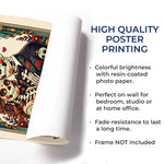 Custom Photo Day Of The Dead Vertical Poster - Personalized Anniversary Wedding Gifts For Couple - Till Death Do Us Part