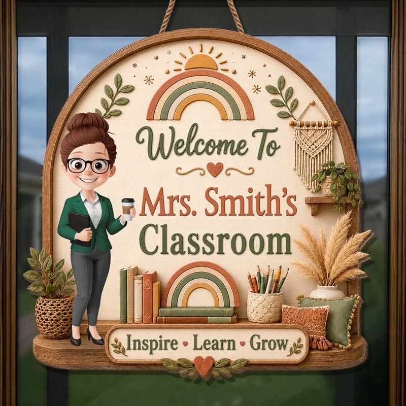 Custom Classroom Decor Wood Sign - Personalized Back To School Gifts For Teachers - Little Moments, Big Impact