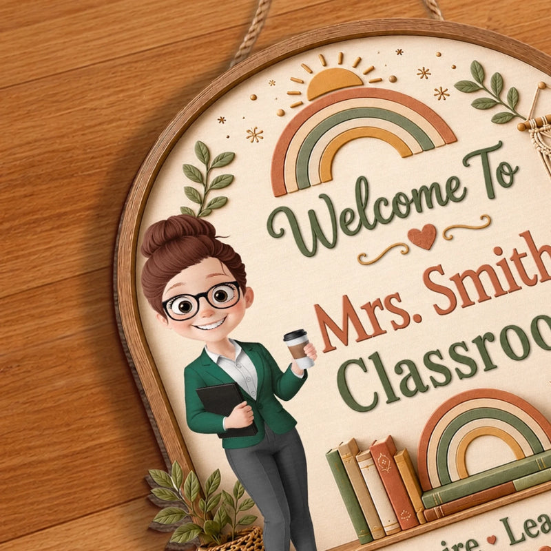 Custom Classroom Decor Wood Sign - Personalized Back To School Gifts For Teachers - Little Moments, Big Impact