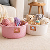 Custom Woven Rope Basket - Personalized Baby Shower, Gender Reveal Gifts For New Moms, New Dads, New Parents - Hello Little Sunshine