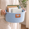 Custom Woven Rope Basket - Personalized Baby Shower, Gender Reveal Gifts For New Moms, New Dads, New Parents - Hello Little Sunshine