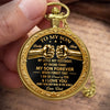 Custom Pocket Watch - Personalized Birthday Gifts For Son - My Hero And My Pride