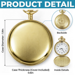 Custom Pocket Watch - Personalized Birthday Gifts For Son - My Hero And My Pride