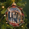 Custom Photo Acrylic Ornament - Personalized Christmas Birthday Gifts For Mom, Dad, Brother, Sister - Love Makes A Family Whole