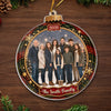 Custom Photo Acrylic Ornament - Personalized Christmas Birthday Gifts For Mom, Dad, Brother, Sister - Love Makes A Family Whole