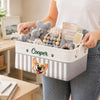 Custom Storage Basket - Personalized Birthday Gifts For Dog Cat Lovers, Dog Dad And Mom, Cat Owners - Love Is A Four Legged Word