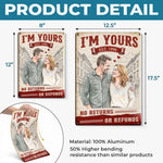 Custom Photo Home Decor Metal Sign - Personalized  Anniversary Wedding Gifts For Husband And Wife, Him And Her - You Are My Favorite Person