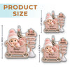Custom First Christmas Acrylic Ornament - Personalized Baby Shower, Gender Reveal Gifts For New Moms, New Dads, New Parents - Santa's Cutest Little Passenger