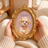 Custom Photo Ornate Mini Frame - Personalized Pet Memorial Sympathy Gifts For Dogs, Cats - Your Pawprints Remain