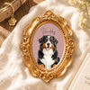 Custom Photo Ornate Mini Frame - Personalized Pet Memorial Sympathy Gifts For Dogs, Cats - Your Pawprints Remain