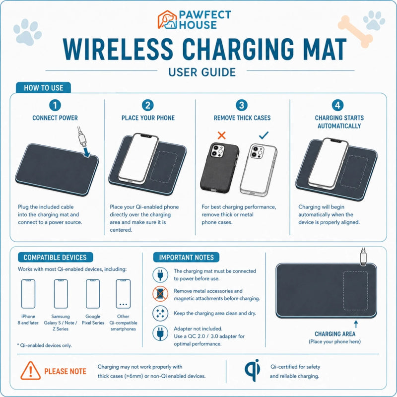 Custom Charging Mat - Personalized Father's Day Birthday Gifts For Dad, Grandpa - Family Creates Power