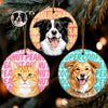 Custom Photo Ceramic Ornament - Personalized Birthday Gifts For Dog Cat Lovers, Dog Dad And Mom, Cat Owners - Merry Christmas From My Heart