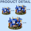 Custom America Football Acrylic Car Ornament - Personalized Birthday Gifts For America Football Lovers, Sports Fans, Sports Lovers - Built For Kickoff