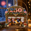 Custom Acrylic Ornament - Personalized America 250th Anniversary Christmas Gifts For Mom, Dad, Brother, Sister - Festive Patriotic Vibes