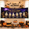 Custom Haunted Home Outdoor Banner - Personalized Halloween Decor Gifts For For Mom, Dad, Brother, Sister - Beware Of Our House