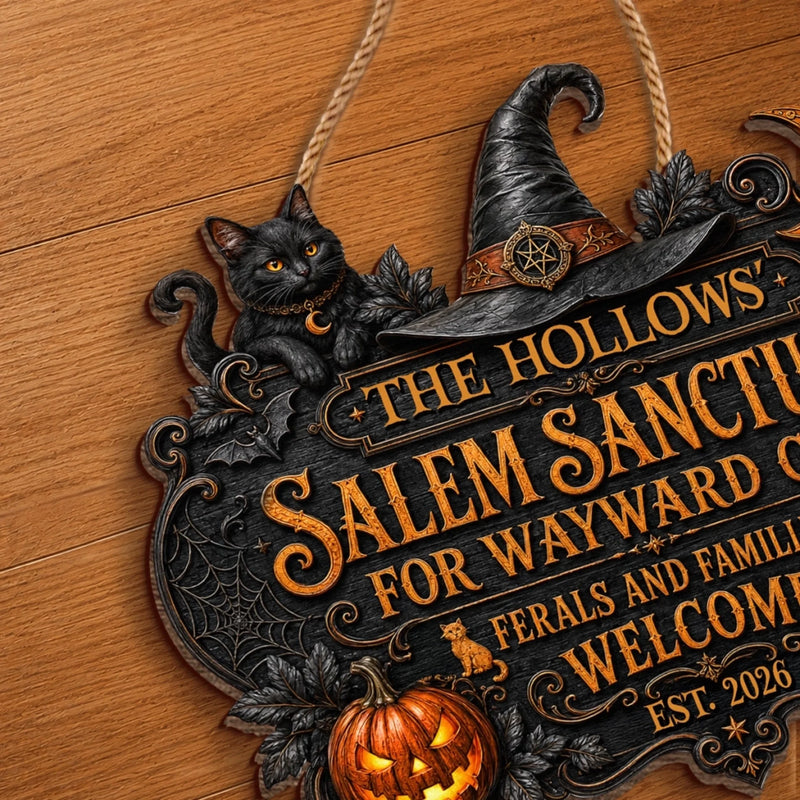 Custom Wood Sign -  Personalized Halloween Decor Birthday Gifts For Mom, Dad, Brother, Sister, Kids - Spooky Memories Together