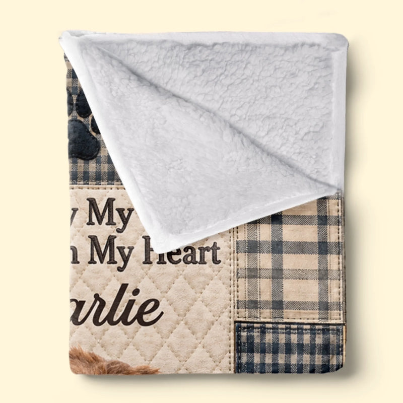 Custom Photo Blanket - Personalized Pet Memorial Sympathy Gifts For Dogs, Cats - Until We Meet Again My Friend