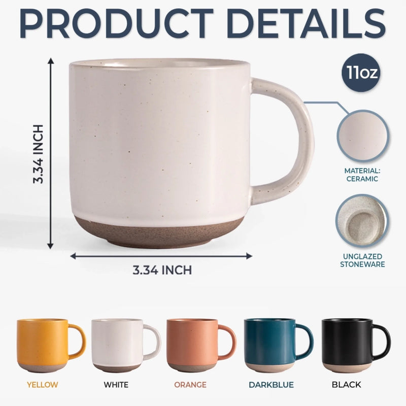 Custom Pottery Mug - Personalized Anniversary Wedding Gifts For Husband And Wife, Him And Her - Better Together Always