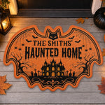 Custom Shaped Doormat - Personalized Halloween Decor Birthday Gifts For Mom, Dad, Brother, Sister, Kids - Spooky Nights Together