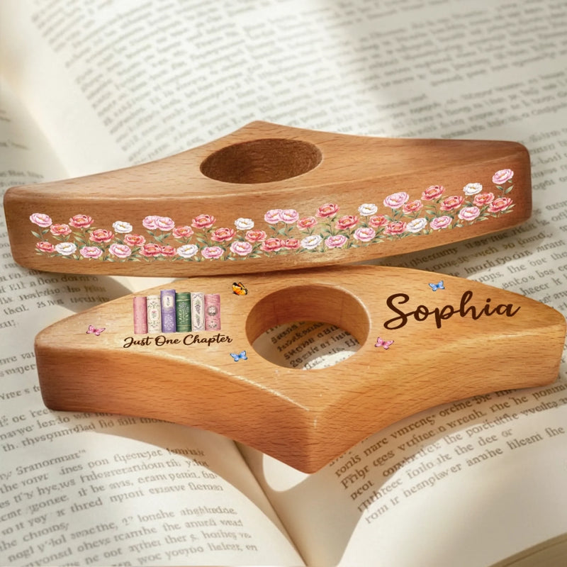 Custom Printed Book Page Holder - Personalized Bookish Gifts For Book Lovers, Bookworms, Readers - Escape Into Stories