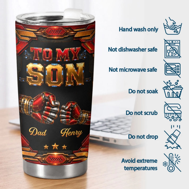 Custom Tumbler - Personalized Birthday Gifts For Son, Daughter - My World My Why