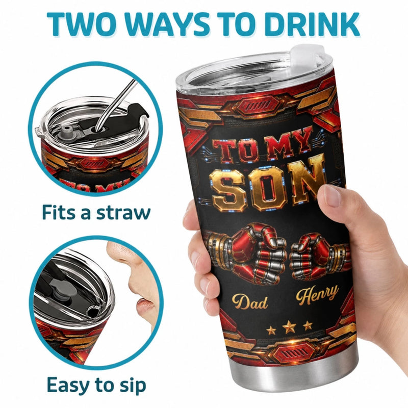 Custom Tumbler - Personalized Birthday Gifts For Son, Daughter - My World My Why