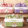 Custom Photo Storage Basket - Personalized Birthday Gifts For Dog Cat Lovers, Dog Dad And Mom, Cat Owners - Love Comes With Paws