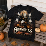 Custom Boo Crew T-shirt - Personalized Halloween Costume Birthday Gifts For Mom, Grandma - Grandma’s Favorite Ghosts