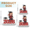 Custom Acrylic Ornament - Personalized Christmas Graduation Gifts For Him, Her - Dream Big Achieve Greatness