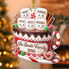 Custom Acrylic Ornament - Personalized Christmas Birthday Gifts For Mom, Dad, Brother, Sister - Warm Wishes From Our Family