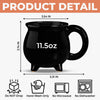 Custom Boo 12oz Ceramic Cauldron Coffee Mug - Personalized Halloween Gifts For Book Lovers, Bookworms, Readers - My Favorite Spooky Season