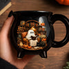 Custom Boo 12oz Ceramic Cauldron Coffee Mug - Personalized Halloween Gifts For Book Lovers, Bookworms, Readers - My Favorite Spooky Season