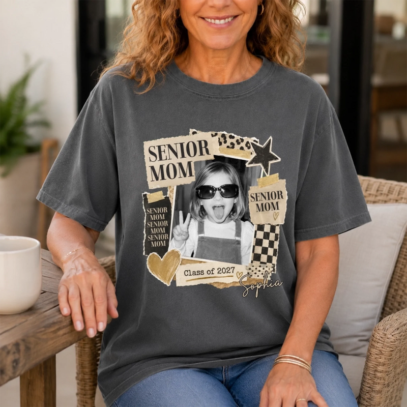 Custom Photo Comfort T-Shirt - Personalized Graduation Gifts For Him, Her - Dream Big Finish Strong