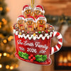 Custom Gingerbread Acrylic Ornament - Personalized Christmas Birthday Gifts For Mom, Dad, Brother, Sister - Our Sweet Little Family