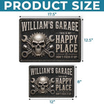Custom Home Decor Metal Sign - Personalized Birthday Gifts For Mechanic, Husband, Dad - Work Hard Ride Harder
