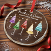 Custom Circle Glass Ornament - Personalized Christmas Birthday Gifts For Mom, Dad, Brother, Sister - Holiday Fun Starts Here