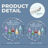 Custom Circle Glass Ornament - Personalized Christmas Birthday Gifts For Mom, Dad, Brother, Sister - Holiday Fun Starts Here