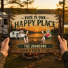 Custom Home Decor Metal Sign - Personalized Birthday Camping Gifts For Campers, Husband And Wife, Him And Her - Summer Campsite Vibes