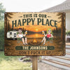 Custom Home Decor Metal Sign - Personalized Birthday Camping Gifts For Campers, Husband And Wife, Him And Her - Summer Campsite Vibes