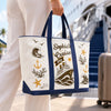 Custom Canvas Tote Bag - Personalized Summer Vacation And Travel Gifts For Mom, Dad, Brother, Sister - Sea Days Best Days