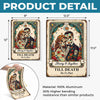 Custom Photo Day Of The Dead Home Decor Metal Sign - Personalized  Anniversary Wedding Gifts For Husband And Wife, Him And Her - Everlasting Skeletal Romance