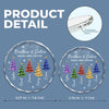 Custom Circle Glass Ornament - Personalized Christmas Birthday Gifts For Mom, Dad, Brother, Sister - Merry Moments Together