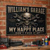 Custom Home Decor Metal Sign - Personalized Birthday Gifts For Husband, Son, Grandson, Brother, Grandpa, Dad, Yourself, Mechanic - Just Fix It Yourself